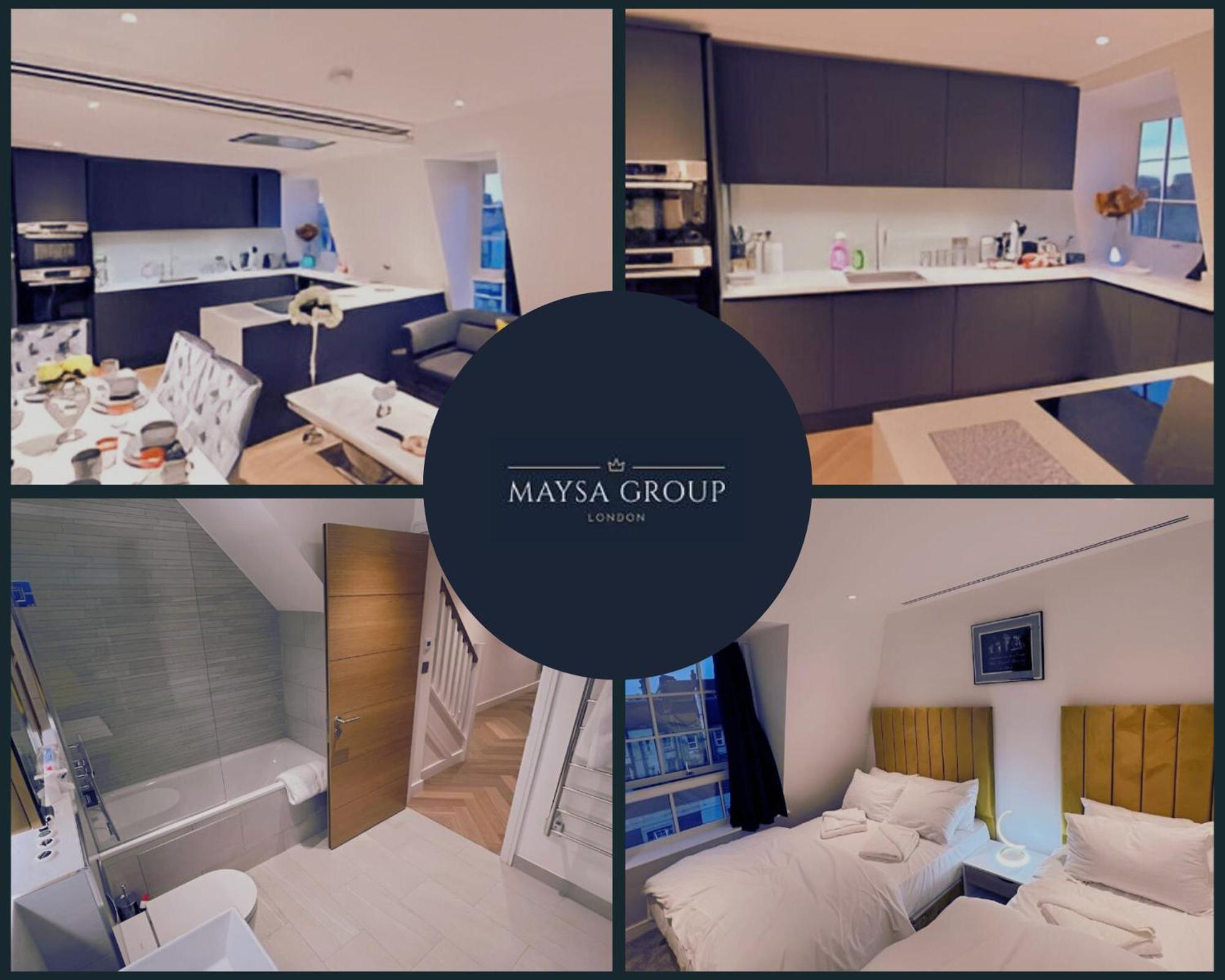 Reserve Amazing 2-Bedroom Penthouse In Marble Arch 74 런던 외부 사진